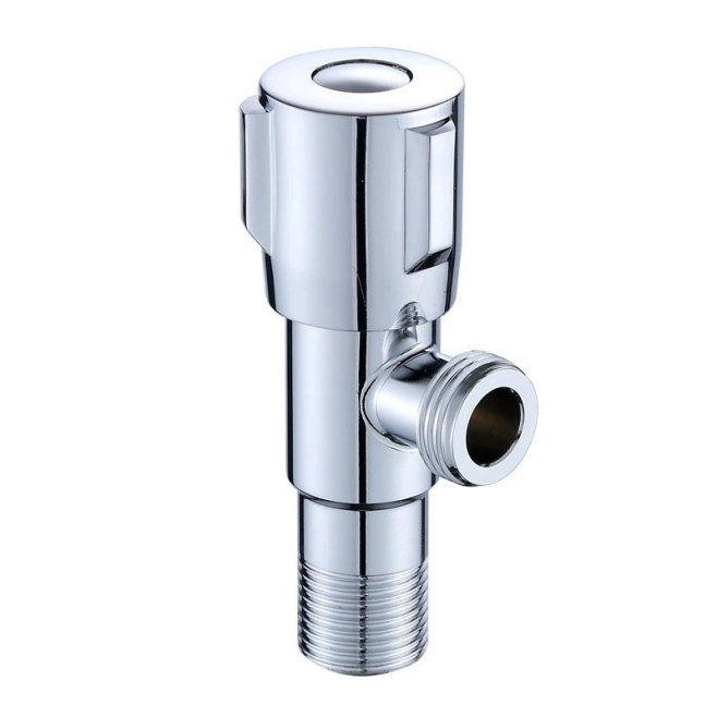 Robinet D’Arrêt D’Angle En Acier Inoxydable Pour Eau Froide À Poignée Unique Filetage Général Installation Murale 1 MPa - www...