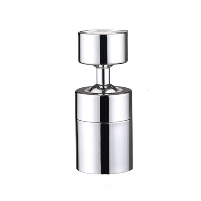 Robinet De Cuisine Avec Mousseur Orientable Double Fonction En Cuivre ABS Chromé Antiéclaboussures - www.yonis-shop.com