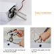 Robinet Cascade LED Chromé À Changement De Couleur Selon La Température Avec Cartouche En Cuivre Anti-Brûlure - www.yonis-sho...