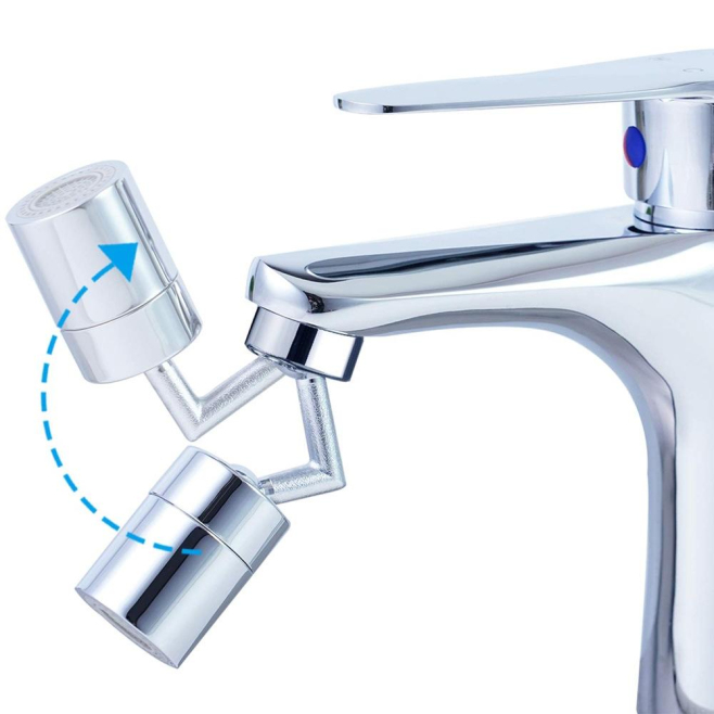 Aérateur De Robinet Orientable À 720° Anti Éclaboussures Double Mode Compatible Filetage Intérieur Et Extérieur - www.yonis-s...