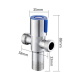 Robinet D’Angle Double Sortie En Acier Inoxydable Pour Cuisine Salle De Bain Et Douche 1 Entrée 2 Sorties Installation Murale...
