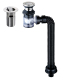 Bonde De Lavabo Anti Odeur En Inox Avec Évacuation Latérale À 360° Joint Universel 40/50 Et Trop Plein