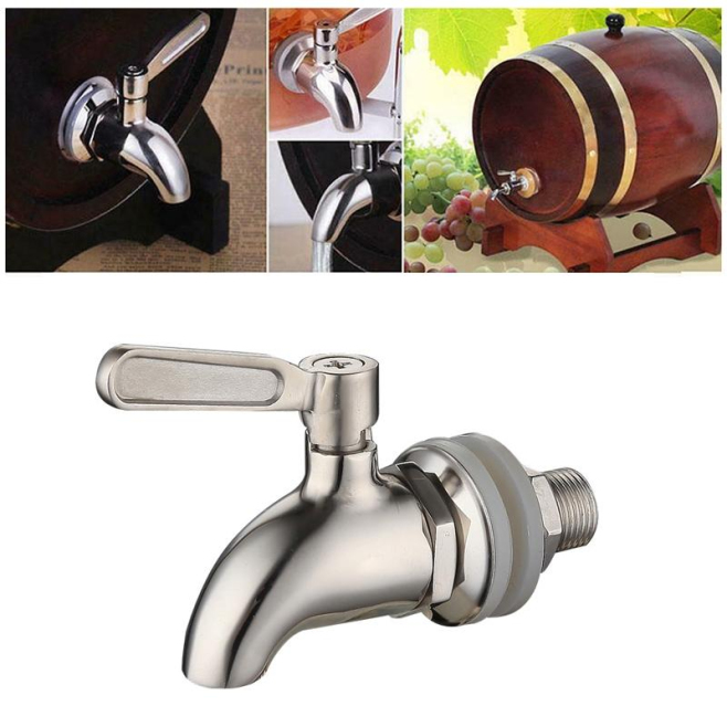 Robinet De Fût Pour Distributeur De Boissons En Acier Inoxydable Montage Sur Plage Simple Trou Ø12 Mm Ou Ø16 Mm - www.yonis-s...