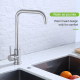 Robinet Pour Évier Rotatif Eau Chaude Et Froide En Acier Inoxydable 304 Cartouche Céramique Finition Brossée - www.yonis-shop...