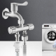 Répartiteur De Robinet Pour Lave-Linge À 1 Entrée 2 Sorties En Acier Inoxydable 304 Avec Commandes Indépendantes - www.yonis-...