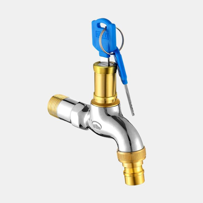 Robinet Extérieur Antivol À Clé Pour Jardin Avec Bec Amovible Et Entrée Filetée 4 Points - www.yonis-shop.com