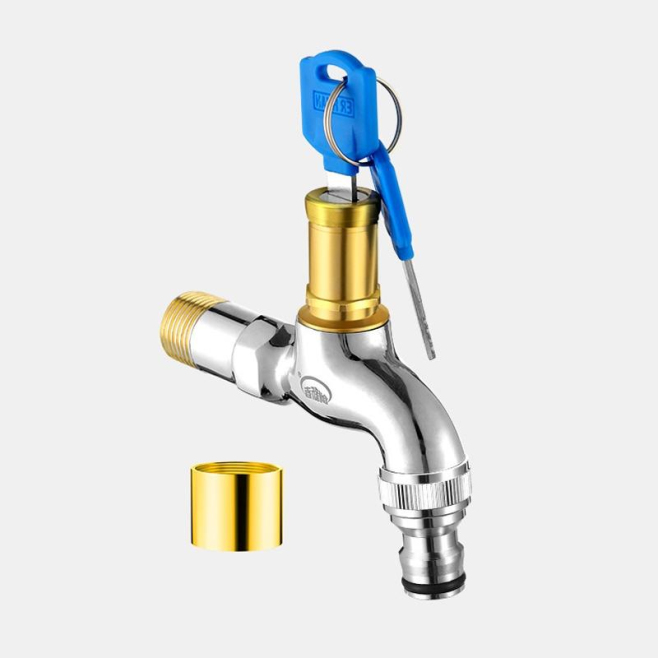 Robinet Extérieur Antivol À Clé Avec Bec Amovible Corps En Laiton Anti Corrosion Résistant Aux Fuites - www.yonis-shop.com