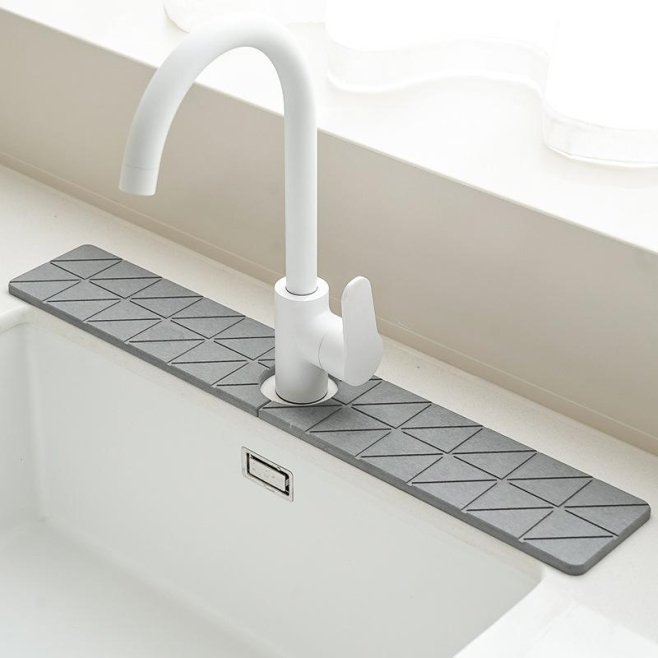 Tapis Égouttoir Pour Évier En Terre De Diatomée Absorbant À Séchage Rapide Antidérapant 60 x 10 cm - www.yonis-shop.com