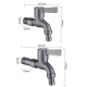 Robinet Mural En Inox Pour Machine À Laver Avec Cartouche Céramique Filetage Profond Et Finition Gris Canon - www.yonis-shop.com