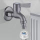 Robinet Mural En Inox Pour Machine À Laver Avec Cartouche Céramique Filetage Profond Et Finition Gris Canon - www.yonis-shop.com