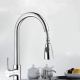 Robinet De Cuisine Extractible Eau Chaude Et Froide Rotation 360° Cartouche Céramique Économie D’Eau En Cuivre Sans Plomb - w...