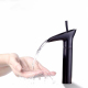 Robinet De Lavabo Cascade Eau Chaude Et Froide Noir En Laiton À Large Calibre Durable Et Étanche - www.yonis-shop.com