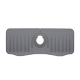 Tapis Évier Silicone Anti Éclaboussures Avec Évacuation Rapide Compatible Robinet Gris 37x14,7x2 cm - www.yonis-shop.com