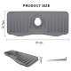 Tapis Évier Pour Robinet Anti Éclaboussures En Silicone Avec Évacuation Rapide Et Bord Étanche 37x14,7x2 Cm - www.yonis-shop.com