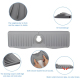Tapis Évier Pour Robinet Anti Éclaboussures En Silicone Avec Évacuation Rapide Et Bord Étanche 37x14,7x2 Cm - www.yonis-shop.com