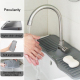 Tapis Évier En Silicone Anti Éclaboussures Avec Drainage Et Bord Imperméable 37x14,7x2 cm Lavable Au Lave Vaisselle - www.yon...