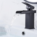 Robinet De Lavabo Col De Cygne Large Monotrou Avec Cartouche Céramique Anti Éclaboussures Résistant À La Rouille - www.yonis-...
