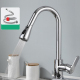 Robinet De Cuisine Extractible Eau Chaude Froide Avec Affichage Numérique Sans Pile Corps En Cuivre