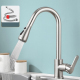 Robinet De Cuisine Extractible Eau Chaude Et Froide Avec Affichage Numérique Sans Pile Et Douchette Rétractable