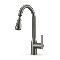 Robinet De Cuisine Extractible Eau Chaude Et Froide Avec Affichage Digital Sans Pile En Cuivre 59 Et Cartouche Céramique