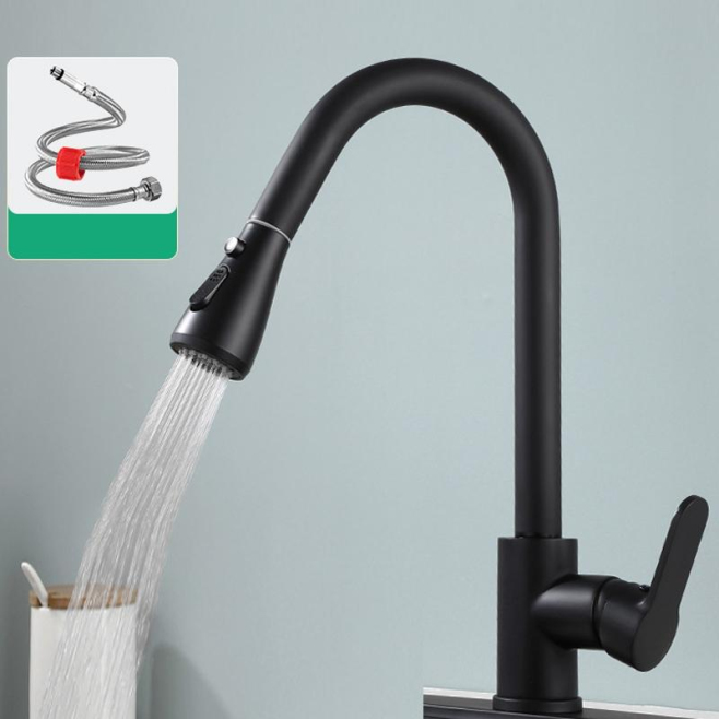 Robinet De Cuisine Extractible Télescopique Eau Chaude Froide Avec Affichage Numérique Sans Pile Et Douchette - www.yonis-sho...