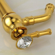 Robinet De Lavabo Salle De Bain Haute Sur Pied Doré En Cuivre Mitigeur Céramique Économiseur D’Eau 35 Mm - www.yonis-shop.com