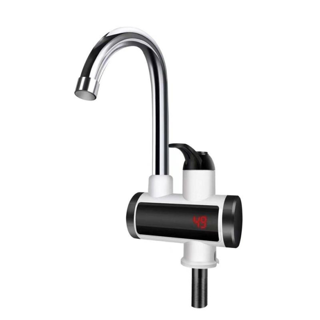 Robinet Instantané De Cuisine Eau Chaude Et Froide Avec Affichage Digital Chauffage En 3 Secondes 3000 W Inox - www.yonis-sho...