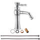 Robinet De Lavabo Salle De Bain Eau Chaude Et Froide En Cuivre Chromé Avec Mousseur Économiseur D’Eau Et Cartouche Céramique ...