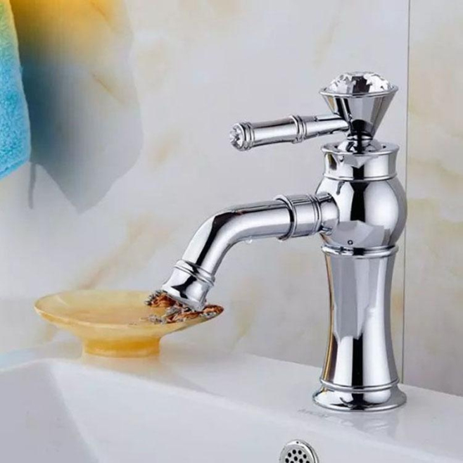 Robinet De Lavabo Eau Chaude Et Froide En Cuivre Électroplaqué Avec Mousseur Économie D’Eau Et Cartouche Céramique - www.yoni...