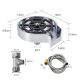 Rince Verres Automatique Pour Évier À Haute Pression Avec Buse Multiangle Tuyau 80 Cm Et Raccord Universel 4 Points - www.yon...