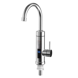 Robinet Électrique À Eau Chaude Instantanée Pour Cuisine Chauffage En 3 Secondes Affichage Numérique Acier Inoxydable 304