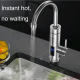 Robinet Électrique À Eau Chaude Instantanée Pour Cuisine Chauffage En 3 Secondes Affichage Numérique Acier Inoxydable 304 - w...
