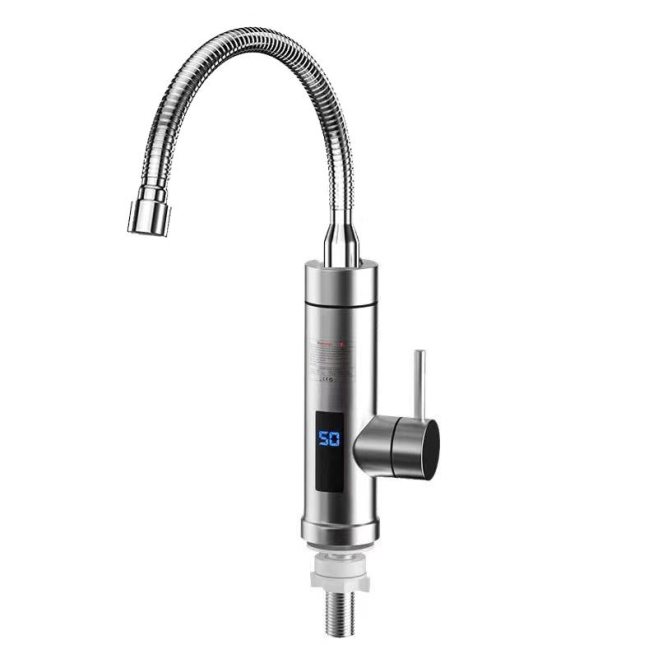 Robinet Électrique Chauffe Eau Instantané Pour Cuisine Chauffage En 3 Secondes Affichage Digital Inox 304 Eau Chaude Et Froid...