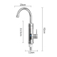 Robinet Électrique Chauffe Eau Instantané Pour Cuisine Chauffage En 3 Secondes Affichage Digital Inox 304 Eau Chaude Et Froid...
