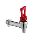 Robinet Pour Seau Isotherme À Bouton Poussoir En Laiton Chromé Raccord 4 Points 20 Mm Filetage Profond
