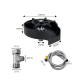 Rince Verres Pour Évier À Jet Haute Pression Buse Multiangle Commande Une Main Tuyau 80 Cm Raccord Universel 4 Points - www.y...