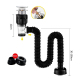 Siphon De Lavabo Anti-Odeurs En Acier Inoxydable Sortie Latérale Pivotante À 360° Avec Filtre Amovible 40 50 mm - www.yonis-s...