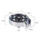 Rince Verres Haute Pression Pour Évier À Une Main Buse Multi Angle Raccord Universel 4 Points Pour Tasses Jusqu’à 11 Cm - www...