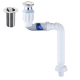 Siphon De Lavabo Anti-Odeurs En Acier Inoxydable À Évacuation Rapide Sortie Orientable À 360° Nettoyage Facile”】【
