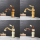 Robinet De Lavabo Eau Chaude Et Froide En Cuivre Or Rose À Rotation 360 Degrés Anti Fuite - www.yonis-shop.com