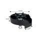 Lave Verres Automatique Haute Pression Pour Évier Avec Buse Multiangle Et Installation Universelle 4 Points - www.yonis-shop.com