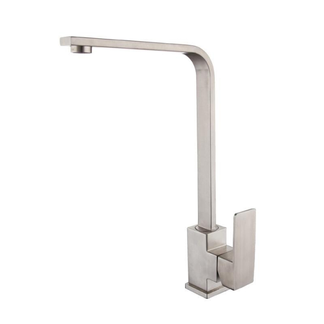 Robinet De Cuisine Mitigeur Rotatif Eau Chaude Et Froide En Acier Inoxydable 304 À Cartouche Céramique Pour Évier - www.yonis...