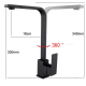 Robinet De Cuisine Mitigeur Rotatif Eau Chaude Et Froide En Acier Inoxydable 304 À Cartouche Céramique Pour Évier - www.yonis...