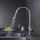 Robinet Mitigeur De Cuisine Extractible 3 Jets 360° En Inox 304 Noir Eau Chaude Et Froide Extension 45 Cm - www.yonis-shop.com