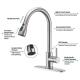 Robinet Mitigeur De Cuisine Extractible 3 Jets 360° En Inox 304 Noir Eau Chaude Et Froide Extension 45 Cm - www.yonis-shop.com