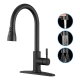 Robinet Mitigeur De Cuisine Extractible 3 Jets 360° En Inox 304 Noir Eau Chaude Et Froide Extension 45 Cm - www.yonis-shop.com