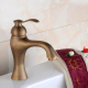 Robinet De Lavabo Monotrou En Cuivre Antique Pour Salle De Bain Eau Chaude Et Froide Avec Mousseur Économique - www.yonis-sho...