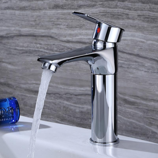 Robinet De Salle De Bain Eau Chaude Et Froide Corps En Cuivre 59 Cartouche Céramique Flexible Inox Tressé 35 Mm - www.yonis-s...