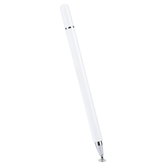 Stylet Capacitif Pour Écrans Tactiles À Pointe Disque Haute Sensibilité Compatible Android Et iOS Blanc Corps En Alliage De Z...