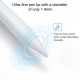 Stylet Capacitif Pour iPad Avec Rejet De Paume Sensibilité À L’inclinaison Pointe Fine 1,4 mm Et Autonomie De 10 Heures - www...